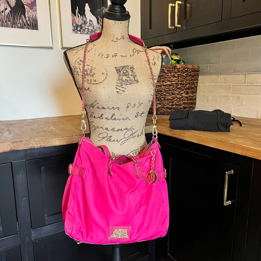 Juicy Couture Hot Pink Tote Bag Purse Handbag